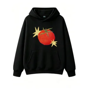 主图_1 Buzo con Capucha Algodón Estampado Tomate Diseño Pop Art Casual