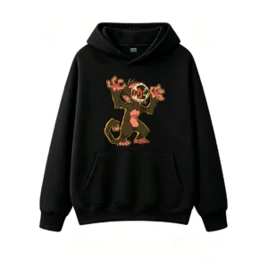 主图_1 Buzo con Capucha Algodón Estampado Mono Cartoon Urbano Premium