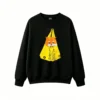 主图_1 Sudadera Cuello Redondo Algodón Estampado Gato Kawaii Diseño Oversize Trendy