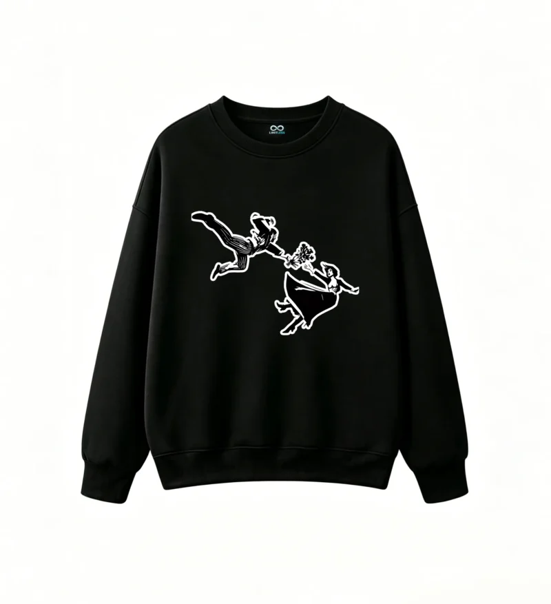 Sudadera Cuello Redondo Algodón Estampado Fútbol Diseño Premium Casual DTG