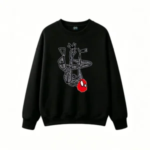 Sudadera Cuello Redondo Algodón Estampado Spiderman Superhéroe Urbano Top