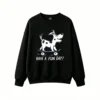 主图_1 Sudadera Cuello Redondo Algodón Estampada Perro Skater Diseño Fun Day Casual