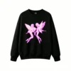 Sudadera Cuello Redondo Algodón Estampado Fairy Aesthetic Y2K Oversize Top