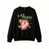 Sudadera Cuello Redondo B+AB Algodón Estampado Frutilla Oversize Estilo Y2K