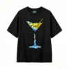 主图_1 Remera Algodón Diseño Martini Arte Abstracto Estampado Top