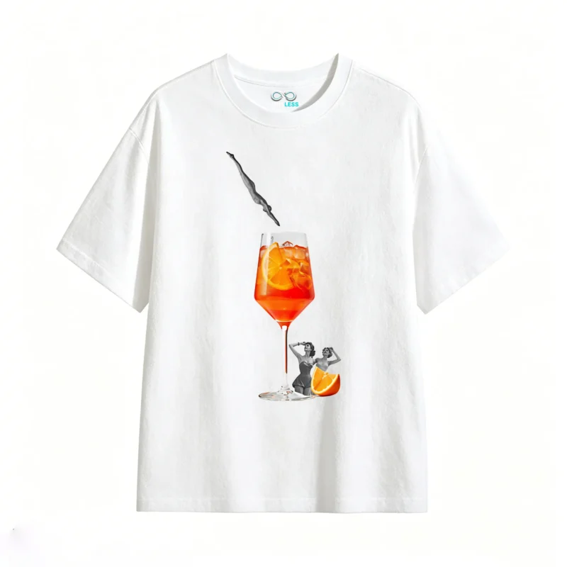 Remera Algodón Estampado Spritz Verano Diseño Vintage Premium