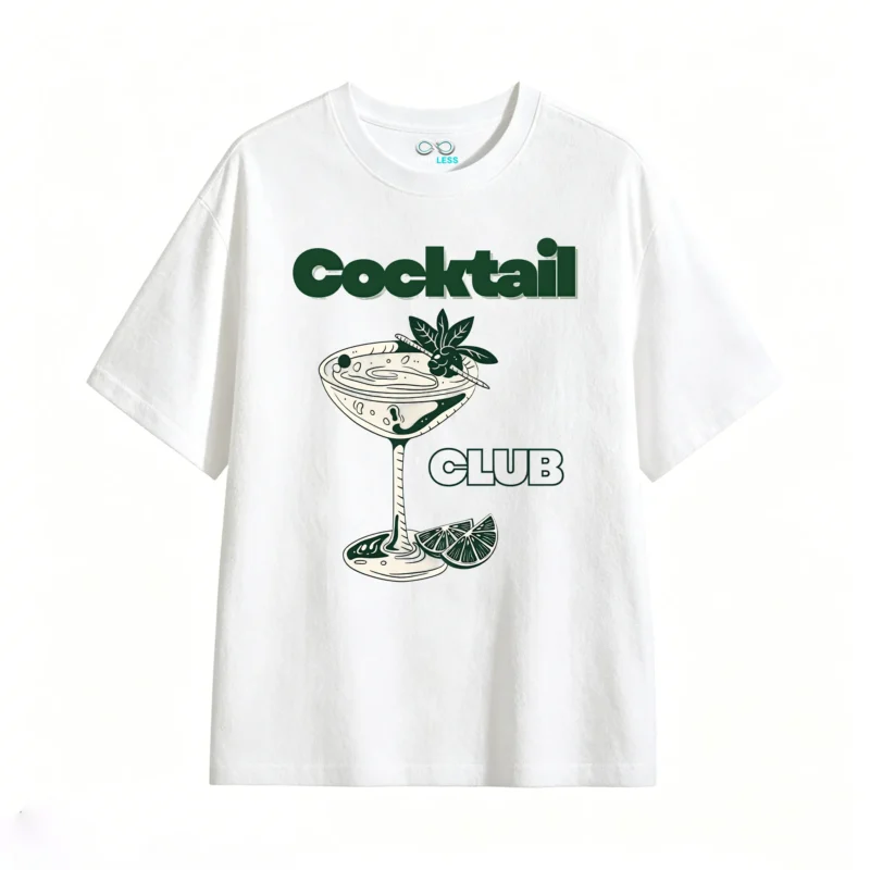 Remera Algodón Estampado Cocktail Club Premium Diseño Urbano