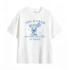 主图_2 Remera Algodón Estampa Margarita Verano Playa Casual Trendy