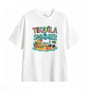 主图_2 Remera Algodón Estampada Tequila Summer Playa Full Color