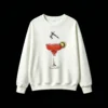 主图_2 Buzo Cuello Redondo Algodón Estampado Cóctel Margarita Diseño Verano Premium