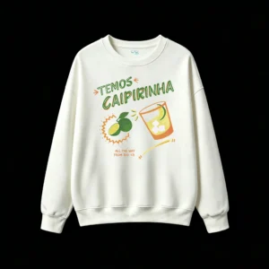 Buzo Cuello Redondo Algodón Estampada Caipirinha Rio Diseño Verano Premium