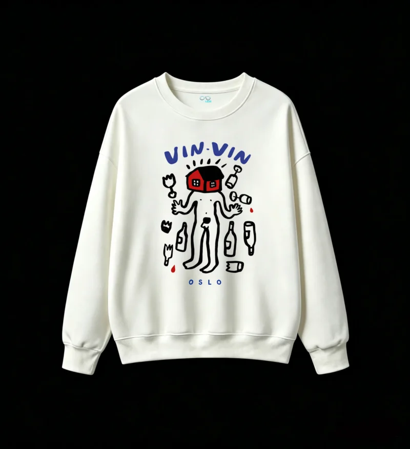主图_2 Buzo Cuello Redondo Vin-Vin Oslo Algodón Estampado Urbano Casual Premium
