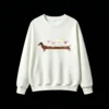 Buzo Cuello Redondo Algodón Estampado Perro Salchicha Cóctel Premium