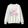 Buzo Cuello Redondo Algodón Estampado Cóctel Sip Happens Verano Premium