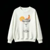 Buzo Cuello Redondo Algodón Estampada Coctel Naranja Vintage Premium