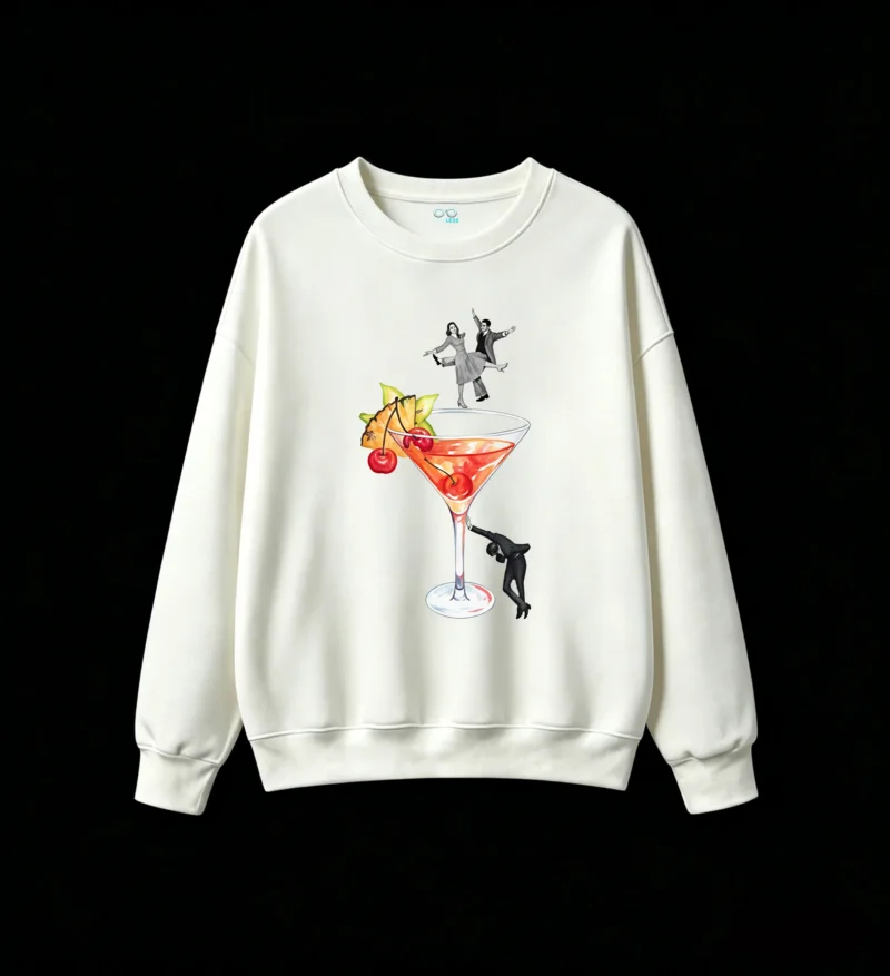 主图_2 Buzo Cuello Redondo Algodón Estampado Cóctel Diseño Vintage Casual Premium