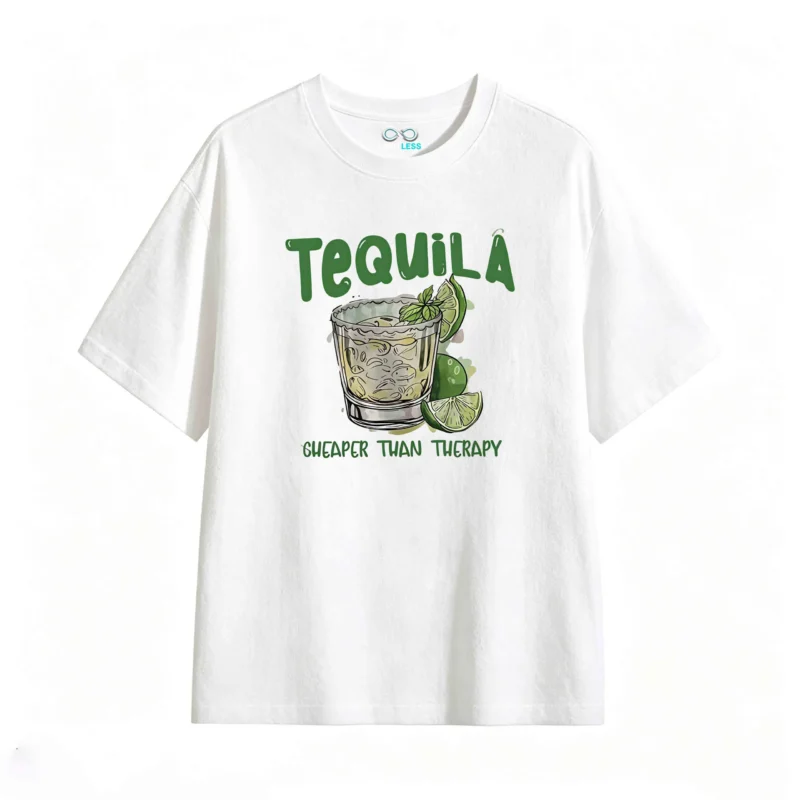 Remera Algodón Estampada Tequila Drink Diseño Casual Premium