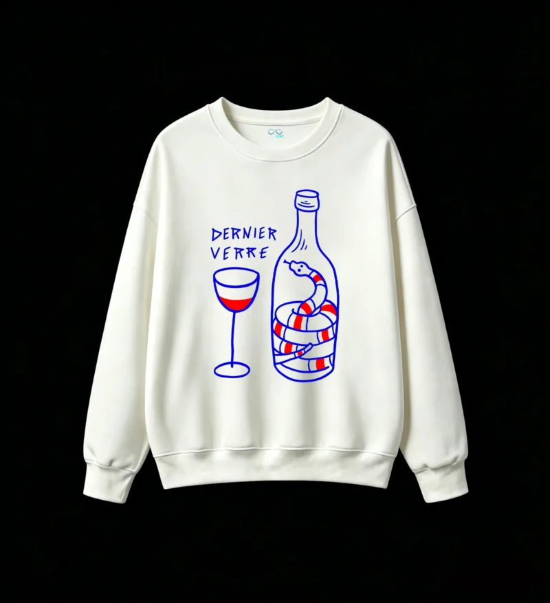 Buzo Cuello Redondo Algodón Estampada Dernier Verre Arte Premium Moda