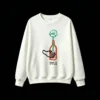 Buzo Cuello Redondo Algodón Estampada Flor Botella Diseño Artístico Urbano