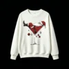 主图_2 Buzo Cuello Redondo Algodón Estampada Santa Claus Copa Navidad Premium