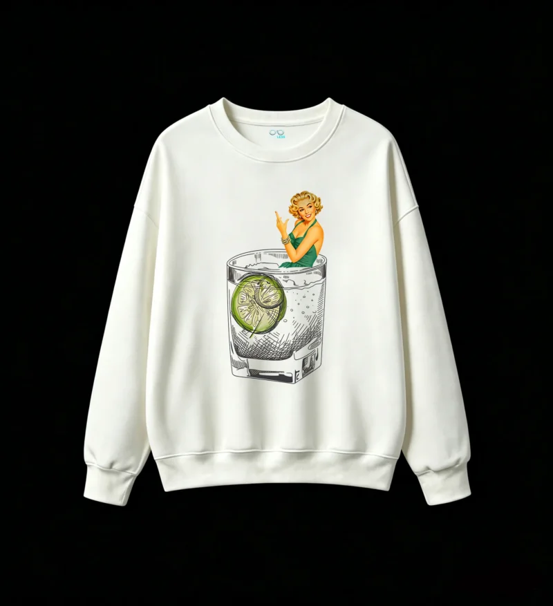 主图_2 Buzo Cuello Redondo Algodón Estampado Retro Pin Up Cóctel Vintage Casual