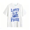 主图_2 Remera Algodón Estampada Lost But Free Diseño Verano Calidad