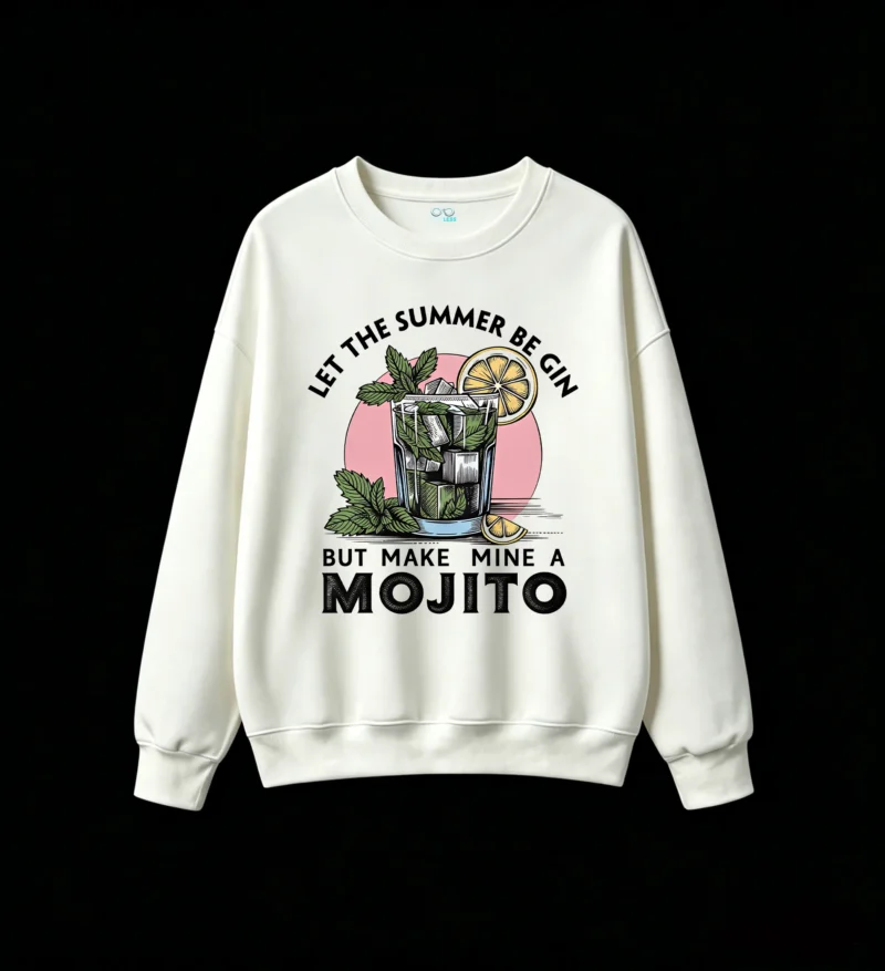 主图_2 Buzo Cuello Redondo Algodón Estampada Diseño Mojito Verano Casual Premium
