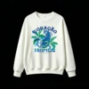主图_2 Buzo Cuello Redondo Algodón Estampado Leopardo Tropical Diseño Urbano