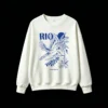 Buzo Cuello Redondo Algodón Estampada Rio Copacabana Diseño Playa Verano