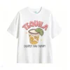 Remera Algodón Estampada Tequila Smile Vintage Calidad Premium