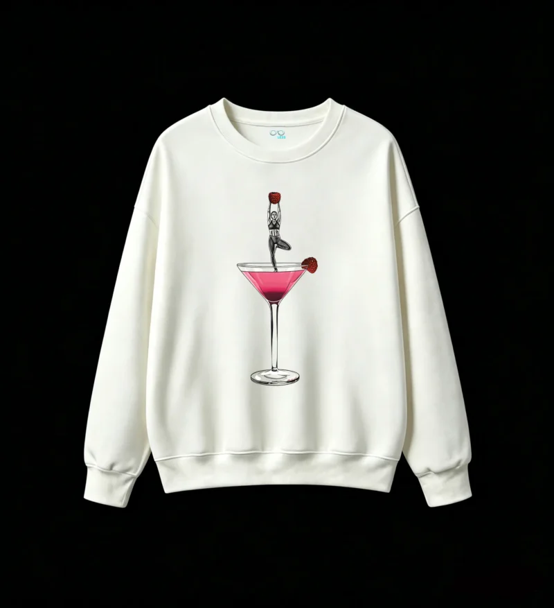 主图_2 Buzo Cuello Redondo Algodón Estampado Yoga Cóctel Diseño Original Casual