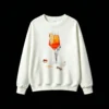 Buzo Cuello Redondo Algodón Estampado Verano Drink Retro Oversize Premium