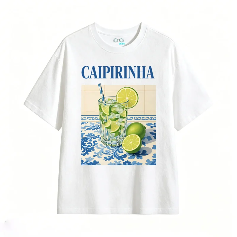 Remera Algodón Estampado Caipirinha Brasil Verano Premium