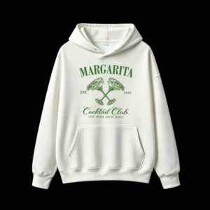Buzo con capucha Algodón Estampada Margarita Cocktail Club Oversize