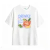 Remera Algodón Estampada Drinks Good Vibes Casual Premium
