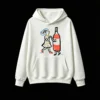 主图_2 Buzo con capucha Algodón Estampado Arte Vino Casual Premium Trendy