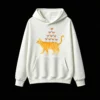 主图_2 Buzo con capucha Algodón Estampada Gato Copas Diseño Original Casual