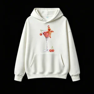 主图_2 Buzo con capucha Algodón Estampado Pin Up Cherry Navidad Premium