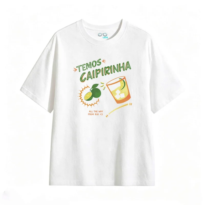 主图_2 Remera Algodón Estampado Caipirinha Rio Diseño Verano Moda