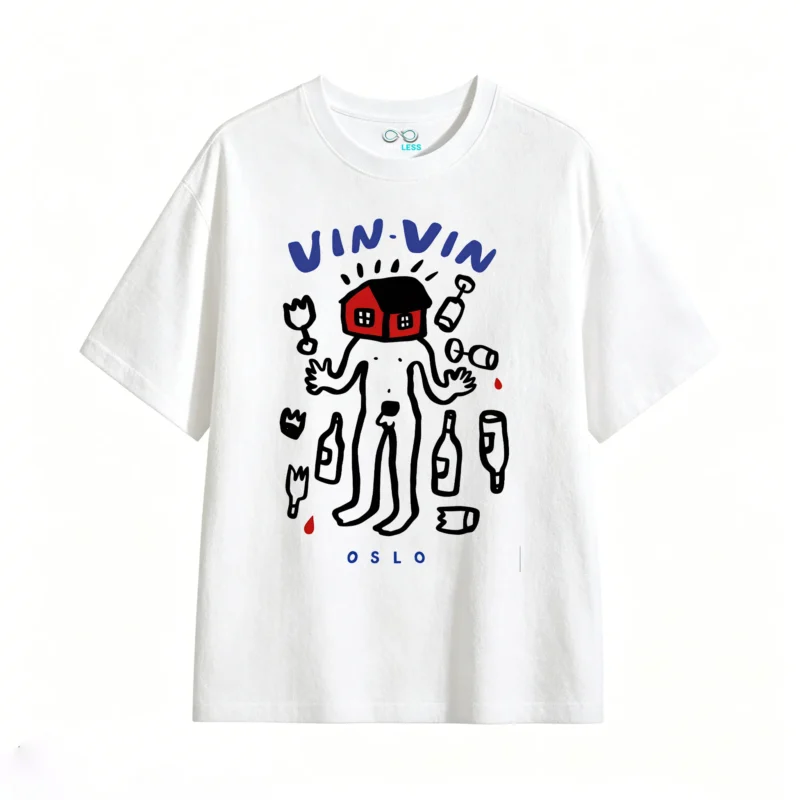 主图_2 Remera Vin-Vin Algodón Diseño Oslo Estampado Urbano Casual