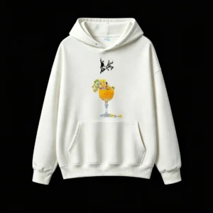 主图_2 Buzo con capucha Algodón Estampada Cóctel Floral Premium Tendencia