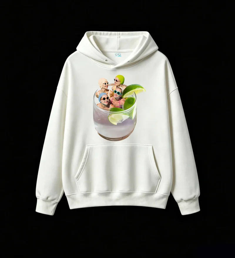 主图_2 Buzo con capucha Algodón Estampado Verano Diseño Vintage Cocktail