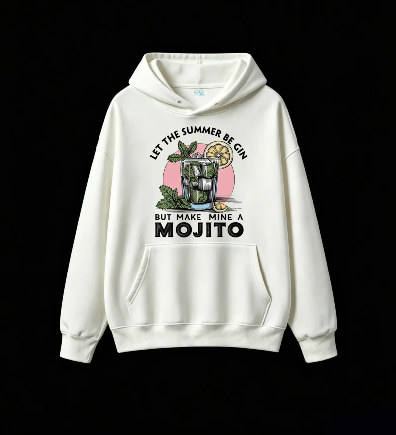 主图_2 Buzo con capucha Algodón Estampada Diseño Mojito Verano Casual Premium