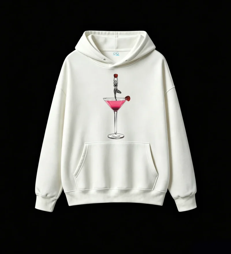 主图_2 Buzo con capucha Algodón Estampado Yoga Cóctel Diseño Original Casual