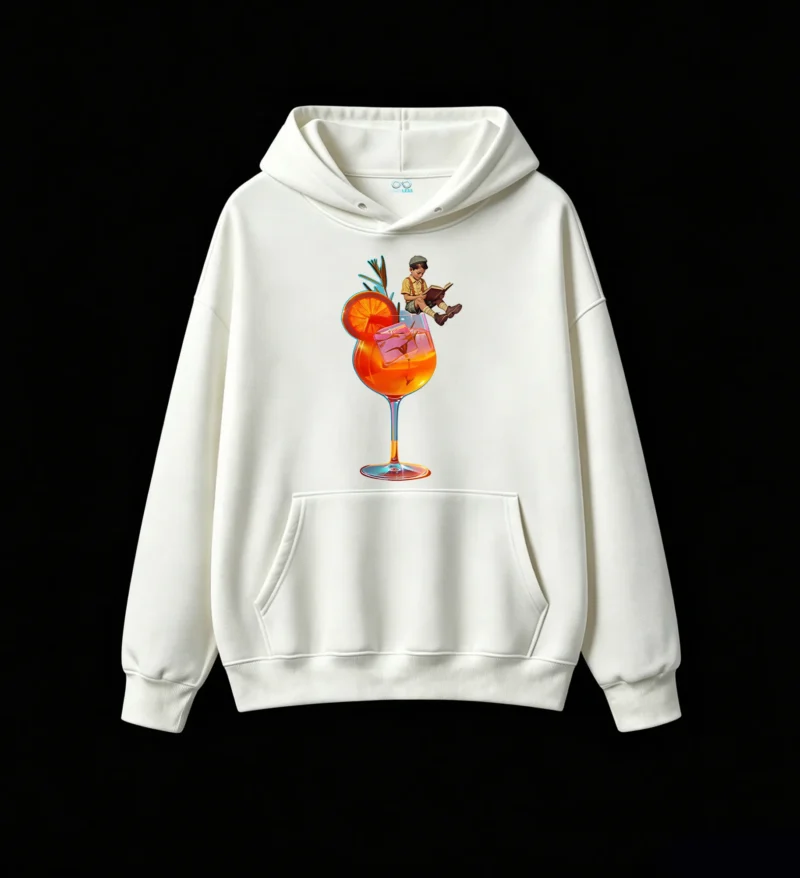 主图_2 Buzo con capucha Algodón Estampado Cóctel Arte Vintage Casual Premium