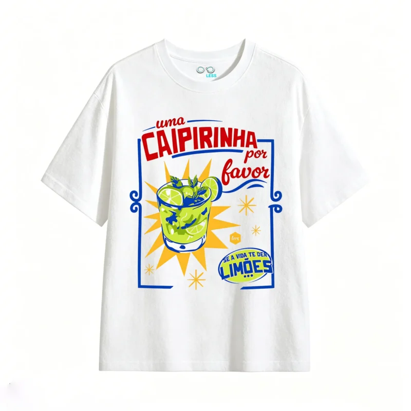 Remera Algodón Estampada Caipirinha Verano Casual Premium