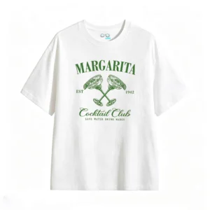 主图_2 Remera Algodón Estampada Margarita Cocktail Club Oversize