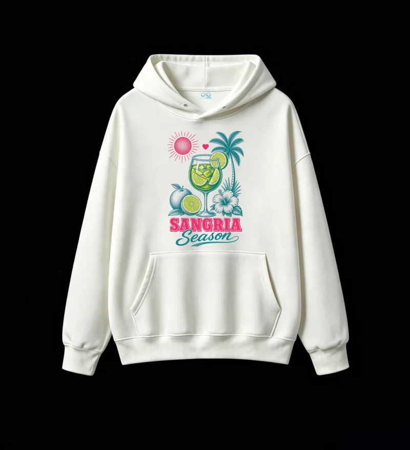 主图_2 Buzo con capucha Algodón Estampada Sangria Verano Casual Playa Premium