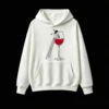 主图_2 Buzo con capucha Algodón Estampa Copa Vino Diseño Casual Premium
