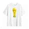 Remera Algodón Copa Mundial Pixel Art Diseño Futbol Premium